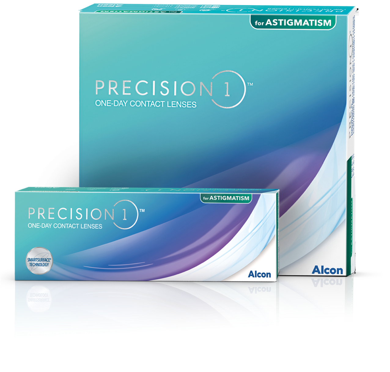 Productverpakkingen voor Precision1 for Astigmatism-daglenzen