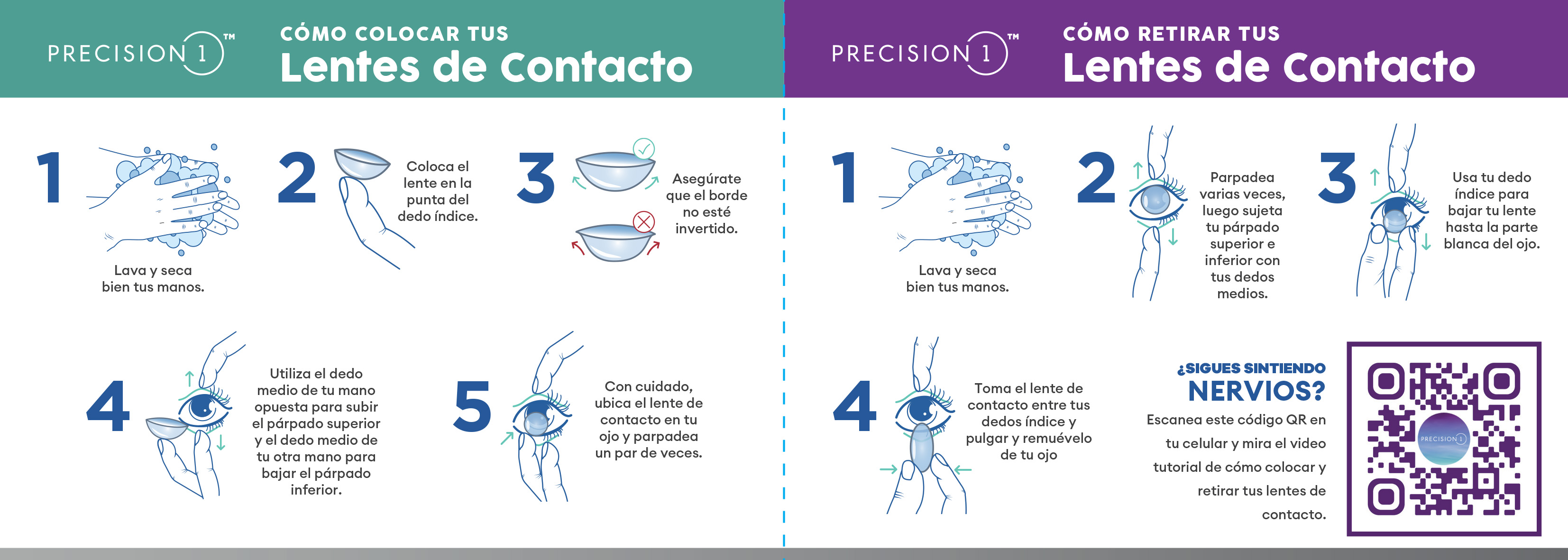 Como colocar sales lentes de contacto