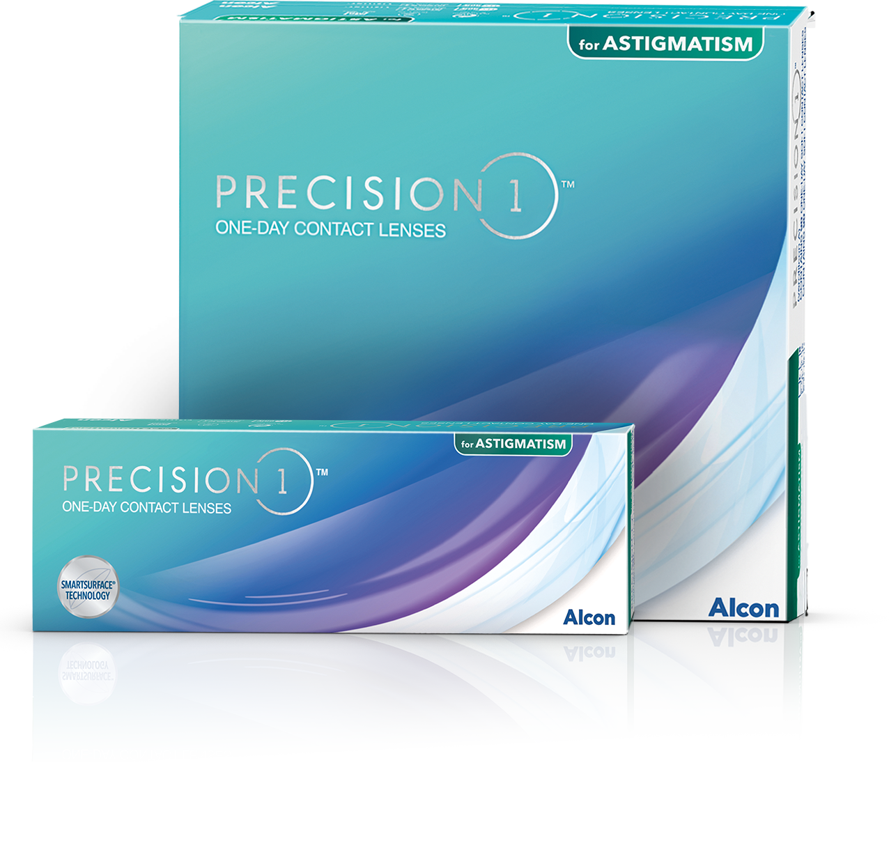 Precision1 for Astigmatism denní kontaktní čočky produktová krabička