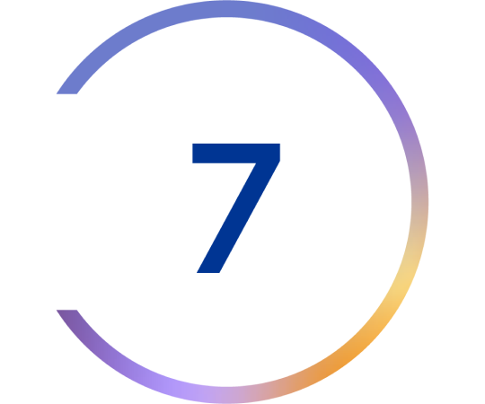 Icon of the number 7