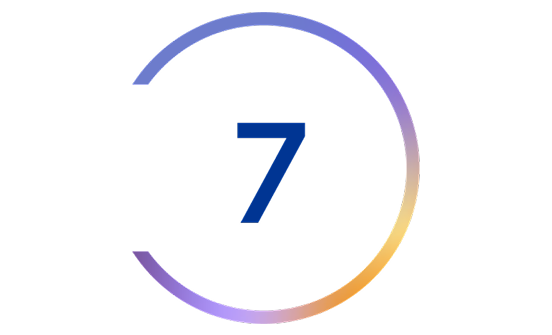 Icon of the number 7